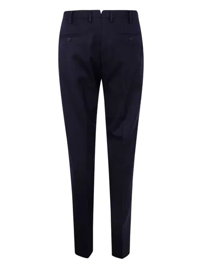 Incotex "chino Straight Fit" Trousers In Blue