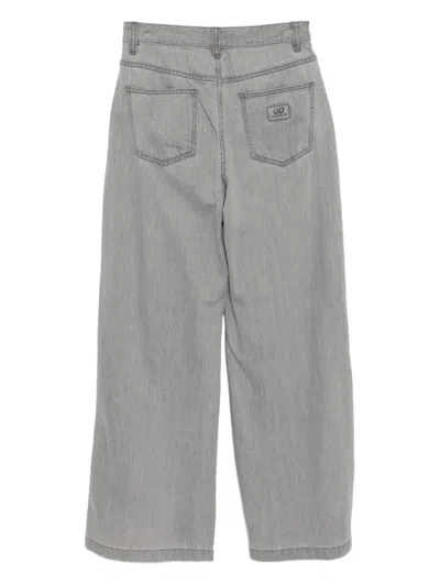 Chocoolate Logo Patch Jeans In Gray