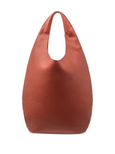 Apc A.p.c. Le Neige Soft-structured Calf Leather Bag In Orange