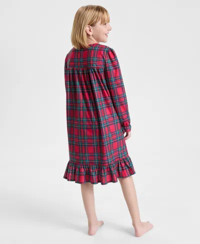 Holiday Lane Girls 2t-16 Brinkley Plaid Nightgown With Doll Dress, Macy's Exclusive In Red