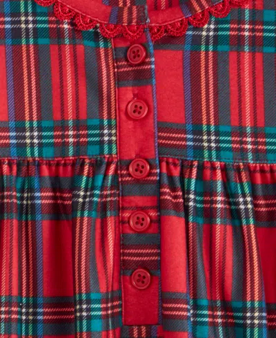 Holiday Lane Girls 2t-16 Brinkley Plaid Nightgown With Doll Dress, Macy's Exclusive In Red
