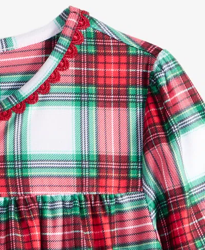 Holiday Lane Girls 2t-16 Merry Plaid Nightgown, Macy's Exclusive In Blue