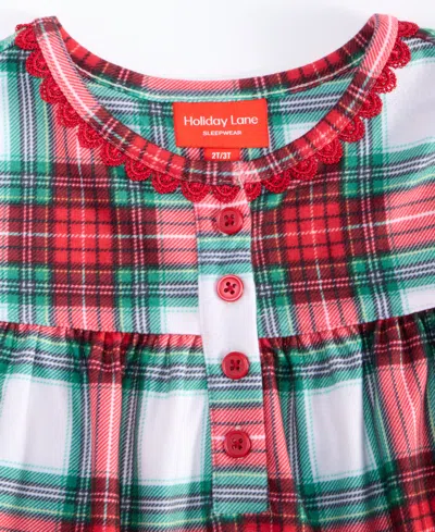 Holiday Lane Girls 2t-16 Merry Plaid Nightgown, Macy's Exclusive In Blue
