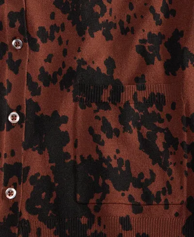 Inc International Concepts Plus Size Ara Animal Print Cardigan Mid Rise Pull On Straight Leg Pants Macys Exclusive In Brown