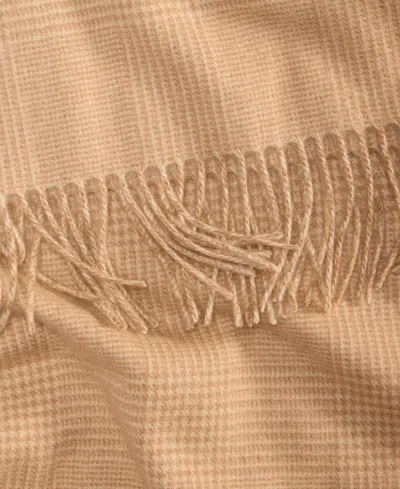 Club Room Men's Glen Plaid Cashmere Scarf, Macy's Exclusive In Brown