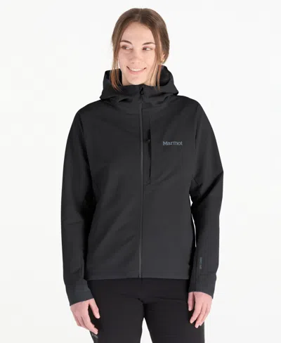 Marmot Women's Pinnacle Driclime Hooded Jacket In Black