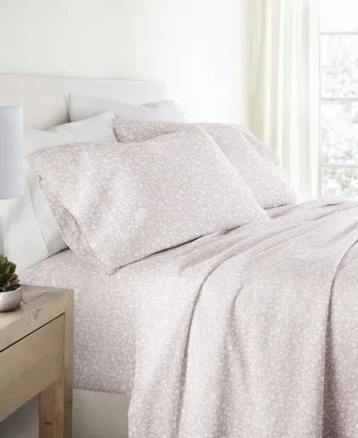 Ienjoy Home Long Staple 300-thread Count Cotton Pattern 4-pc. Sheet Set, Full In Gray