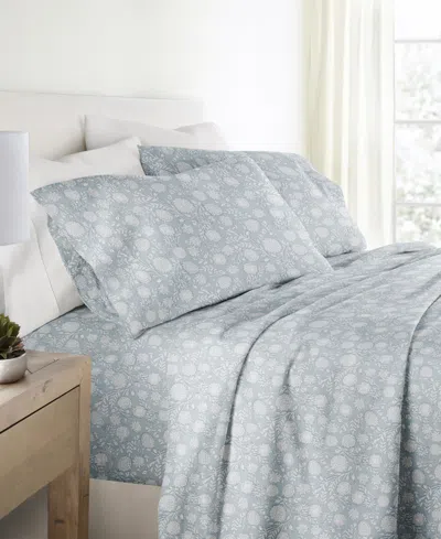 Ienjoy Home Long Staple 300-thread Count Cotton Pattern 4-pc. Sheet Set, Full In Gray