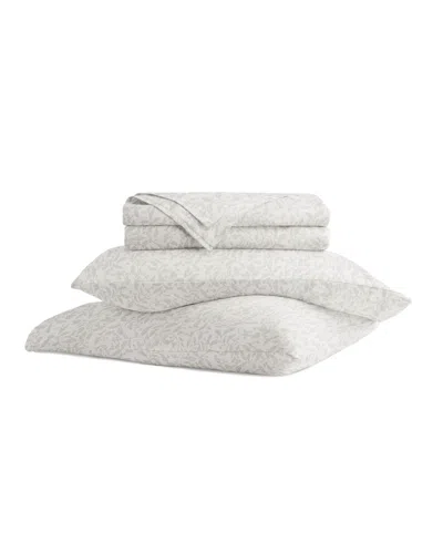 Ienjoy Home Long Staple 300-thread Count Cotton Pattern 4-pc. Sheet Set, California King In White