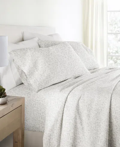 Ienjoy Home Long Staple 300-thread Count Cotton Pattern 4-pc. Sheet Set, California King In White