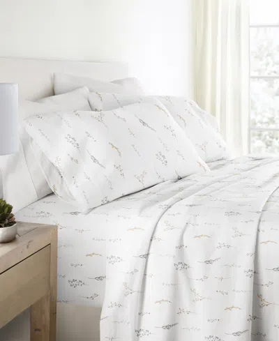 Ienjoy Home Long Staple 300-thread Count Cotton Pattern 4-pc. Sheet Set, Queen In White