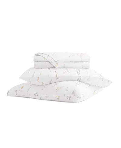 Ienjoy Home Long Staple 300-thread Count Cotton Pattern 4-pc. Sheet Set, Queen In White