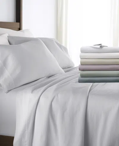 Ienjoy Home Long Staple 300-thread Count Cotton Solid 4-pc. Sheet Set, Split King In Gray