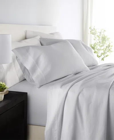 Ienjoy Home Long Staple 300-thread Count Cotton Solid 4-pc. Sheet Set, Split King In Gray