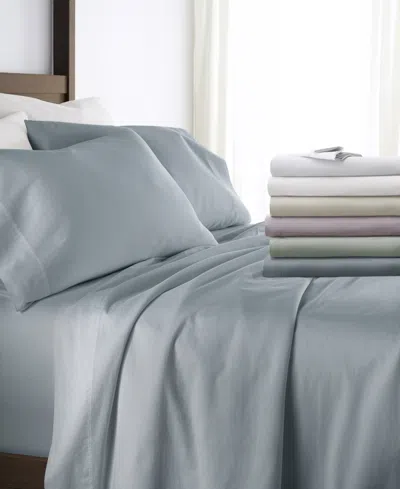 Ienjoy Home Long Staple 300-thread Count Cotton Solid 3-pc. Sheet Set, Twin In Blue