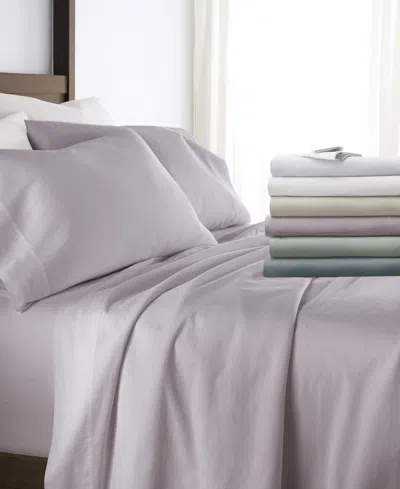 Ienjoy Home Long Staple 300-thread Count Cotton Solid 3-pc. Sheet Set, Twin In Green