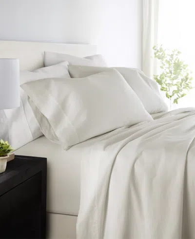 Ienjoy Home Long Staple 300-thread Count Cotton Solid 3-pc. Sheet Set, Twin In White