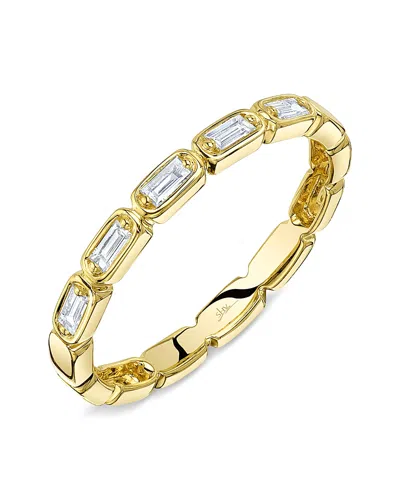 Moon & Meadow Diamond Baguette Band In 14k Yellow Gold, 0.16 Tcw In Gold