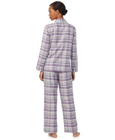 Ralph Lauren Women's 2-piece Striped Pajama Top And Pant Set In Blue