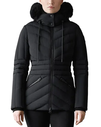 Mackage Nadia-sh Quilted Down Jacket With Detachable Hood In Black