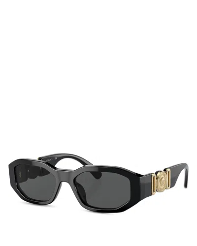Versace Kids' Oval Sunglasses, 48mm In Black
