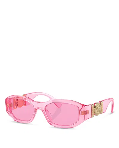 Versace Kids' Oval Sunglasses, 48mm In Pink