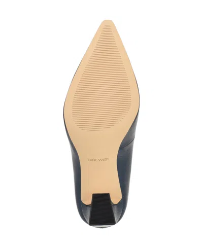 Nine West Women's Tamant Tapered Block Heel Pumps In Blue