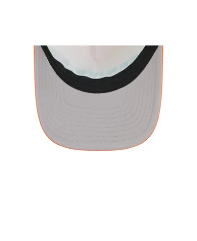 New Era Men's Orange Miami Dolphins Linear A-frame 9forty Adjustable Hat In Orange