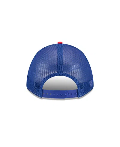 New Era Men's Red Buffalo Bills Linear A-frame 9forty Adjustable Hat In Red