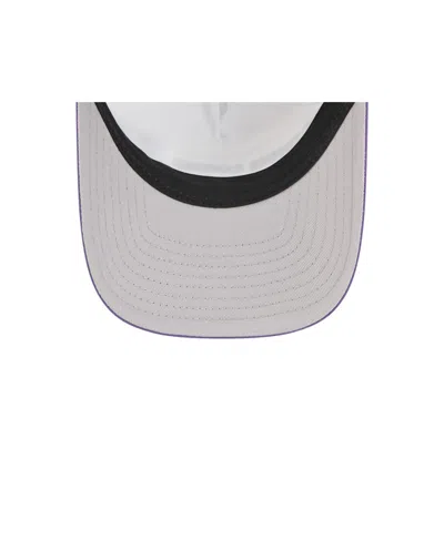 New Era Men's Purple Baltimore Ravens Linear A-frame 9forty Adjustable Hat In Red