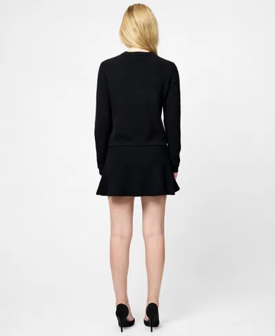 French Connection Women's Classic Long Sleeve Sweater In Black