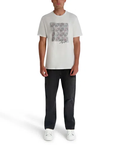 Karl Lagerfeld Men's Kl Squared Print T-shirt In White