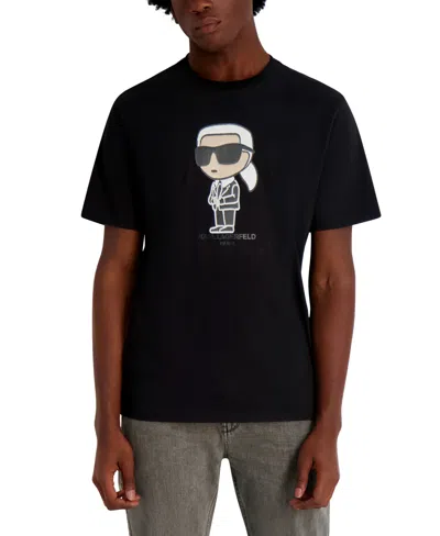 Karl Lagerfeld Men's Short Sleeve T-shirt In Black