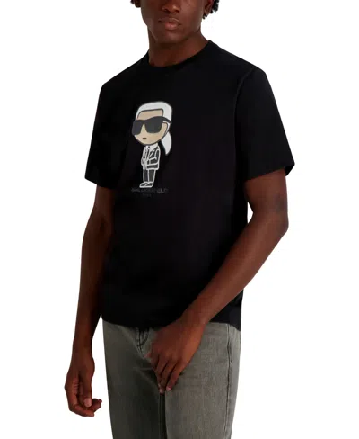 Karl Lagerfeld Men's Short Sleeve T-shirt In Black