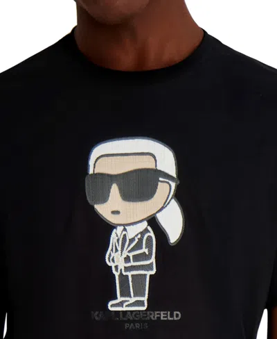 Karl Lagerfeld Men's Short Sleeve T-shirt In Black