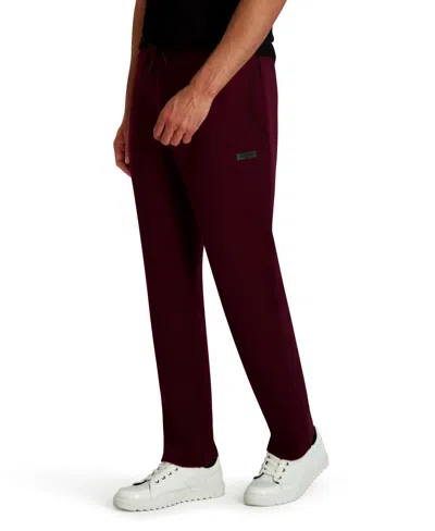 Karl Lagerfeld Men's Drawstring Waistband Pants In Burgundy