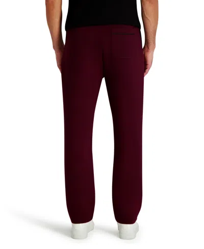 Karl Lagerfeld Men's Drawstring Waistband Pants In Burgundy