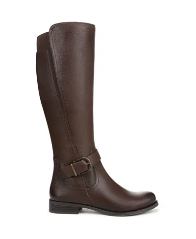 Naturalizer Women's Jaya Knee High Block Heel Riding Boots In Brown