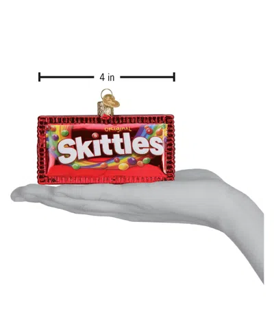 Old World Christmas 2.5" Mars Wrigley Candies Skittles Candy Ornament In Red