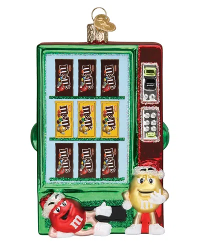 Old World Christmas 4.75" Mars Wrigley Candies M&m's Vending Machine Ornament In Multi