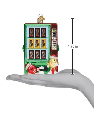 Old World Christmas 4.75" Mars Wrigley Candies M&m's Vending Machine Ornament In Multi