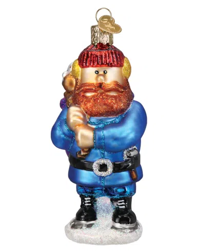 Old World Christmas 4.5" Rudolph The Red-nosed Reindeer Yukon Cornelius Ornament In Blue