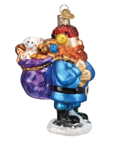 Old World Christmas 4.5" Rudolph The Red-nosed Reindeer Yukon Cornelius Ornament In Blue
