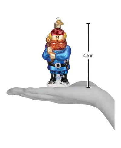 Old World Christmas 4.5" Rudolph The Red-nosed Reindeer Yukon Cornelius Ornament In Blue