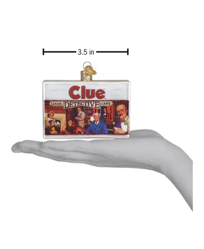 Old World Christmas 2.75" Hasbro Clue Game Ornament In Multi