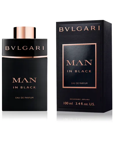 Bvlgari Man In Black Eau De Parfum, 3.4 Oz. In Transparent
