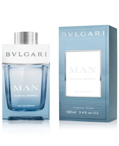 Bvlgari Man Glacial Essence Eau De Parfum Spray, 3.4 Oz. In Transparent