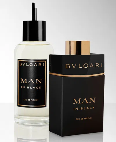 Bvlgari Man In Black 3.4 oz/ 100 ml Eau De Parfum Spray In Black