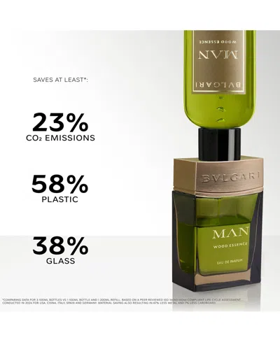 Bvlgari Man Wood Essence Eau De Parfum Refill, 6.8 Oz. In Transparent