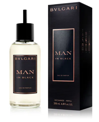 Bvlgari Man In Black Eau De Parfum 200ml Refill In Transparent